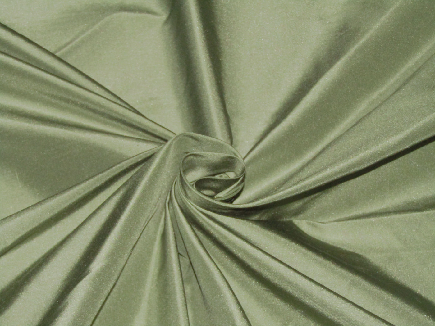 100% Pure Silk Taffeta 32 MOMME DUSTY GREEN color 54" wide TAF325