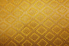 Silk Brocade fabric yellow x metallic gold 44&quot; wide