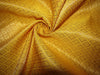 Silk Brocade fabric yellow x metallic gold 44&quot; wide