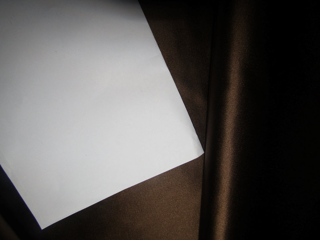 100% SILK DUTCHESS SATIN  BROWN 54" wide [12591]