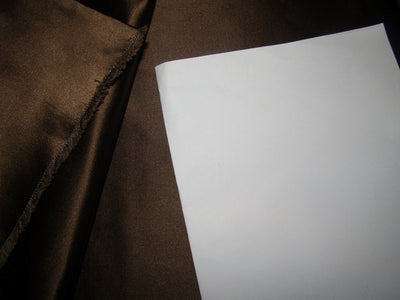 100% SILK DUTCHESS SATIN  BROWN 54" wide [12591]