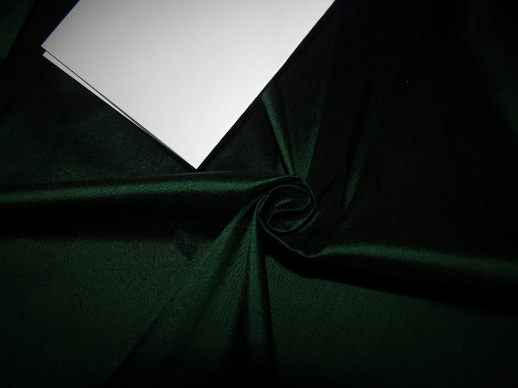 100% Pure SILK Dupioni FABRIC Dark Emerald Green 54&quot; wide DUP74[2]