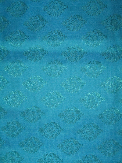 Brocade jacquard fabrickingfisher blue x green 44&quot;WIDE BRO674[1]