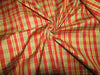 100% silk dupion red and yellow plaids fabric 54&quot; wide