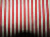 100% silk dupion fabric red white stripes 54&quot; wide