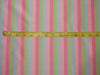 100% Silk Taffeta Fabric pink green and blue Stripes 54" WIDE TAFS162[2]