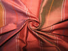 100% silk dupion fabric rust stripes 54&quot; wide