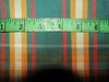 100% silk dupion fabric green red plaids 54&quot; wide