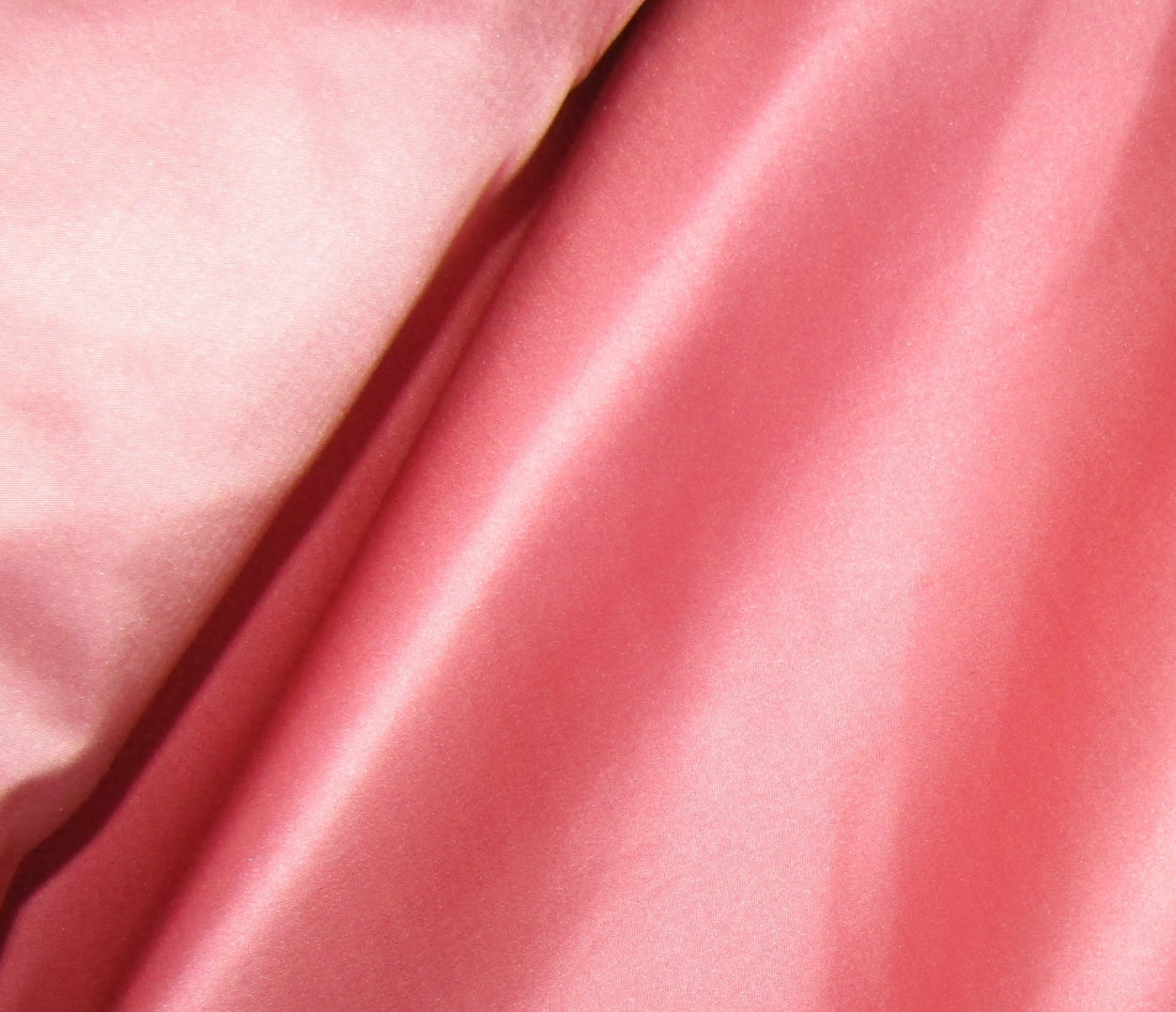 100% Silk Dutchess Satin Heavy Weight 48 MOMME 54" wide available in 2 colors pistachio green and candy pink