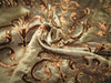 Silk Organza with velvet embroidery available in 2 colors [brown and green 9626/9627]
