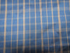 100% silk dupion blue and gold Plaids fabric 54&quot; wide DUPNEWC18[3]
