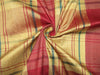 100% silk dupion multi color plaids fabric 54&quot; wide.