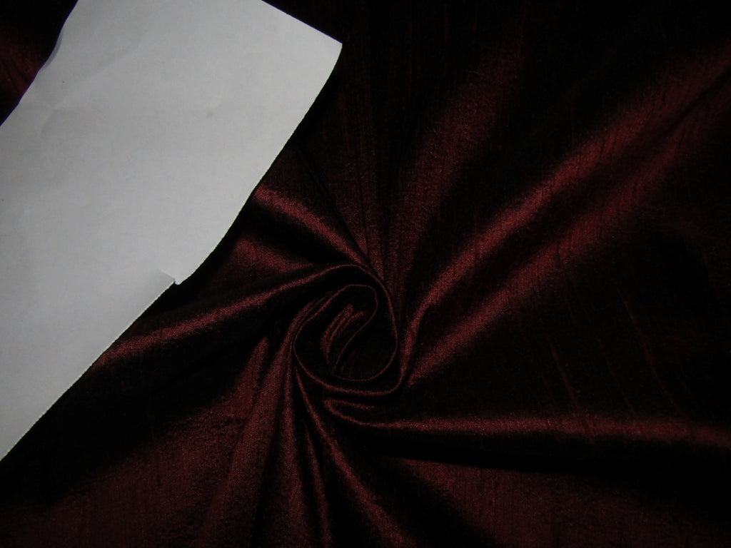 100% PURE SILK DUPION FABRIC COFFEE BROWN COLOUR 54" WIDE MM29[5]
