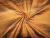 100% silk dupion copper and orange stripes 54&quot; wide sold by the yard