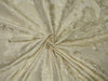 Silk taffeta jacquard fabric cream DAMASK TAFJ28c single length