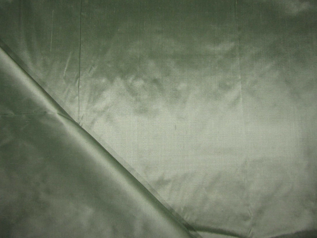 100% PURE SILK DUPIONI FABRIC Dusty Mint color 54&quot; wide DUP266[3]