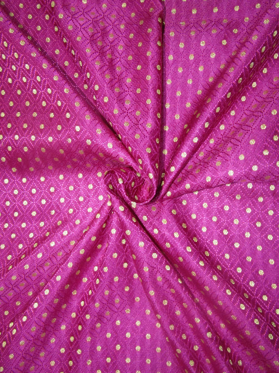 Brocade jacquard aubergine pink x metalic gold fabric 44" wide BRO688[1]
