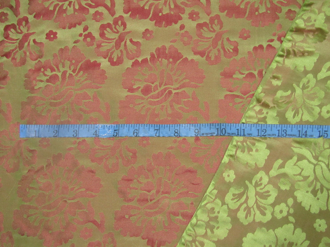 Iridescent Navy Blue/Russet Orange/Red Mahogany Taffeta Silk Fabric