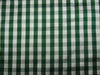 100% silk dupion green white Plaids fabric 54&quot; wide
