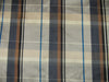 100% silk dupion brown grey Plaids fabric 54&quot; wide DUPNEWC10[4]
