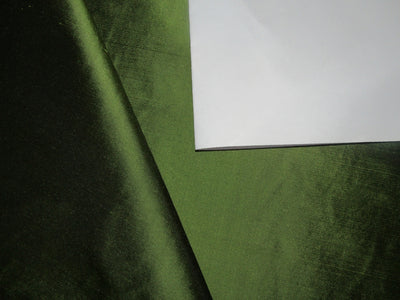 Pure Silk Taffeta fabric African Green color 54" wide TAF181[1]