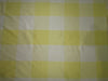 100% PURE SILK DUPION FABRIC yellows and creams colour PLAIDS 54" wide DUPC110[8] [9706]
