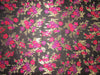 Brocade jacquard fabric 44" wide pink/aubergine floral with metalic gold BRO688[2]