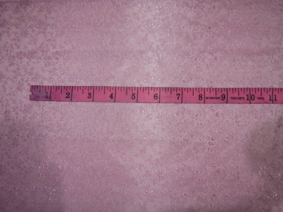 Brocade jacquard fabric Baby pink floral butterflies color 44" wide BRO242[2]