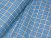 100% Linen Blue plaids 60's Lea Fabric 58" wide [10802]