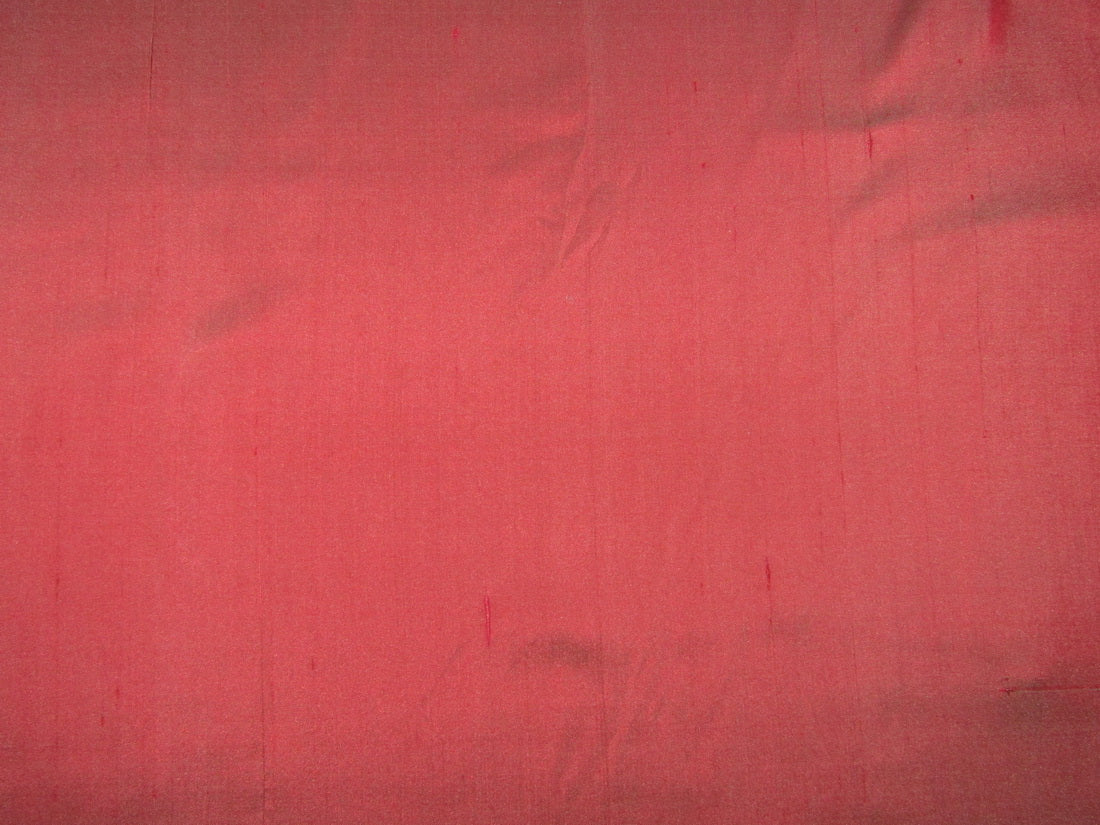 100% Pure silk dupion fabric red x green color 54" wide DUP325[2]