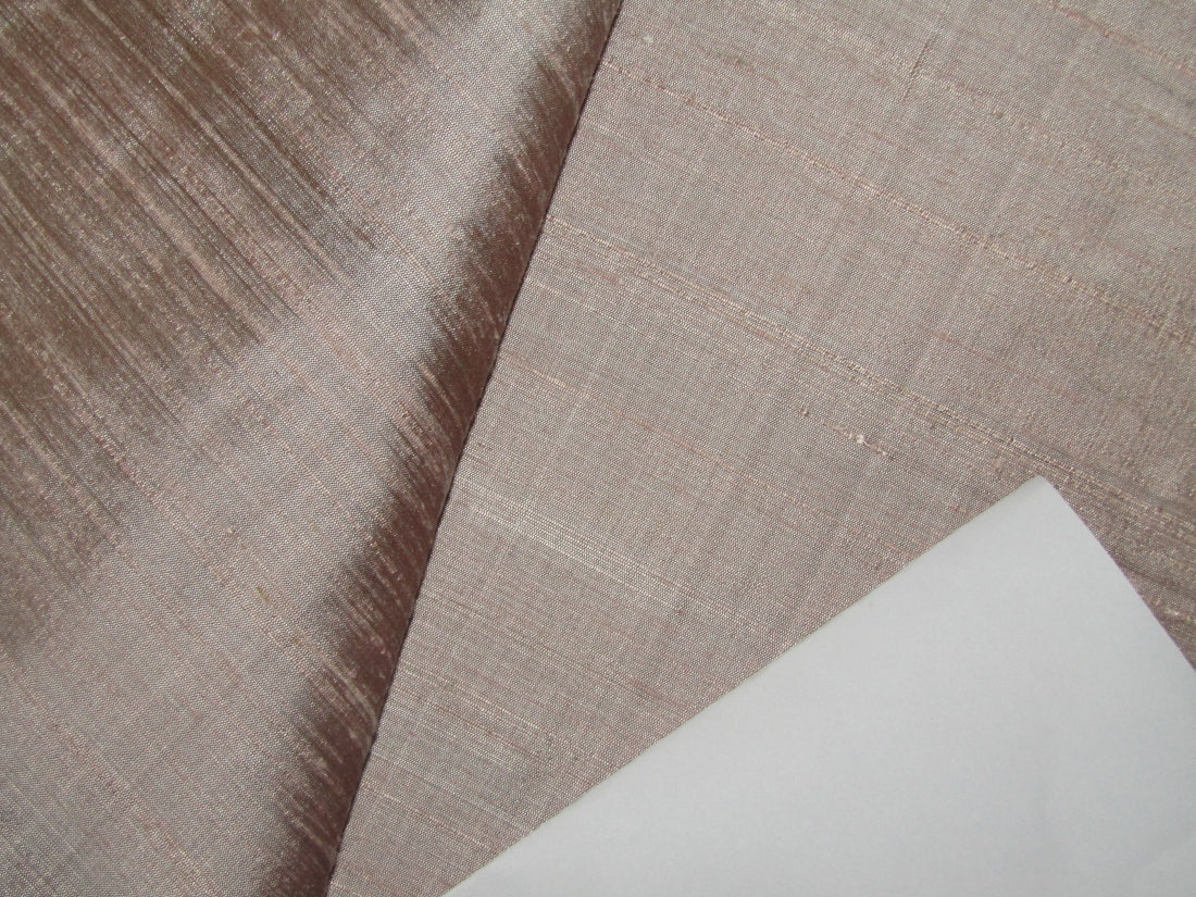 100% PURE SILK DUPIONI FABRIC ONION PINK 54" wide WITH SLUBS MM114