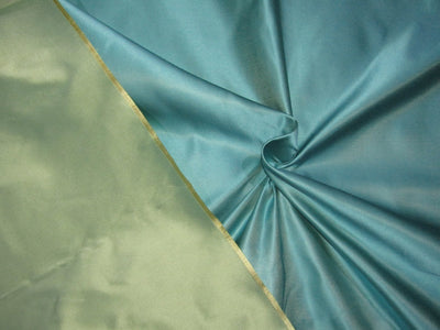 40 MOMME SILK DUCHESS SATIN FABRIC IRIDESCENT blue x green color 54&quot; wide