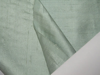 100% silk dupion pastel dusty green color 54" wide slubs MM76[6]