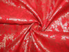 Silk Brocade fabric Red x metallic gold color 44" wide BRO773[3]