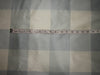 100% PURE SILK DUPIONI FABRIC multi color shades of pastel blueish grey and cream PLAIDS 54" WIDE DUPC113[1]