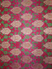 BROCADE jacquard FABRIC pink ,green x metalic gold COLOR 44&quot; wide