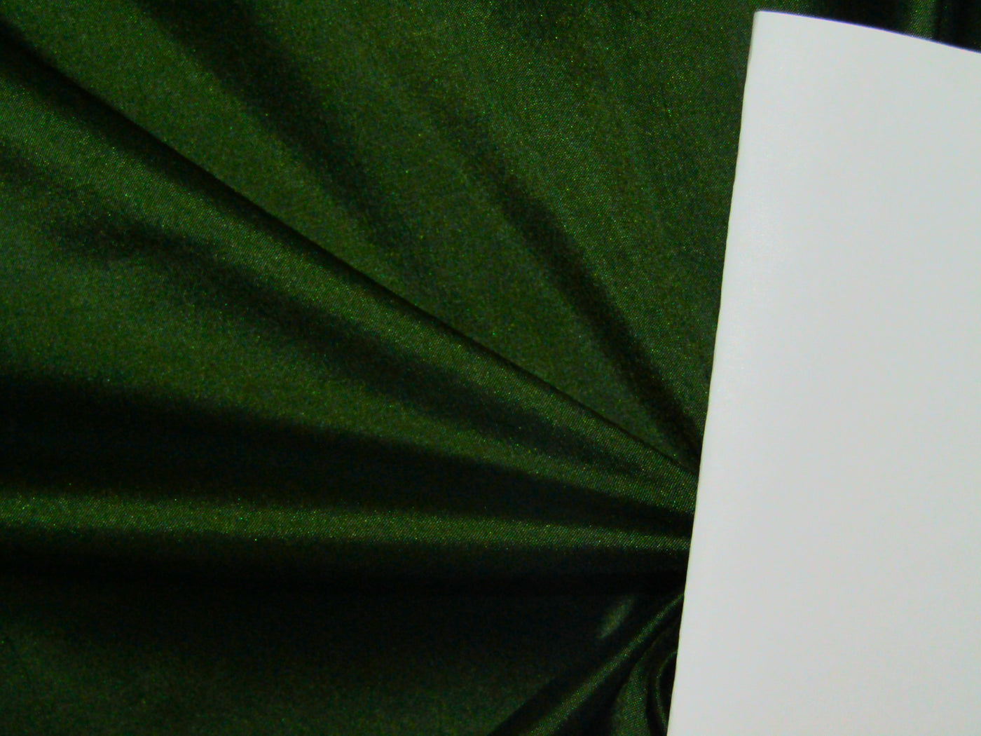 100% PURE SILK DUPIONI FABRIC BRIGHT DARK GREEN color 54" wide DUP380[1]