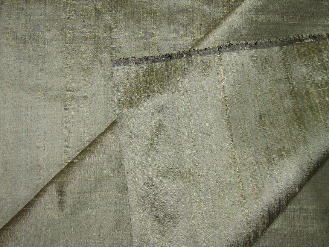 100% pure silk dupioni fabric gold x black=olive colour 54&quot; wide with SLUBS MM90[1]