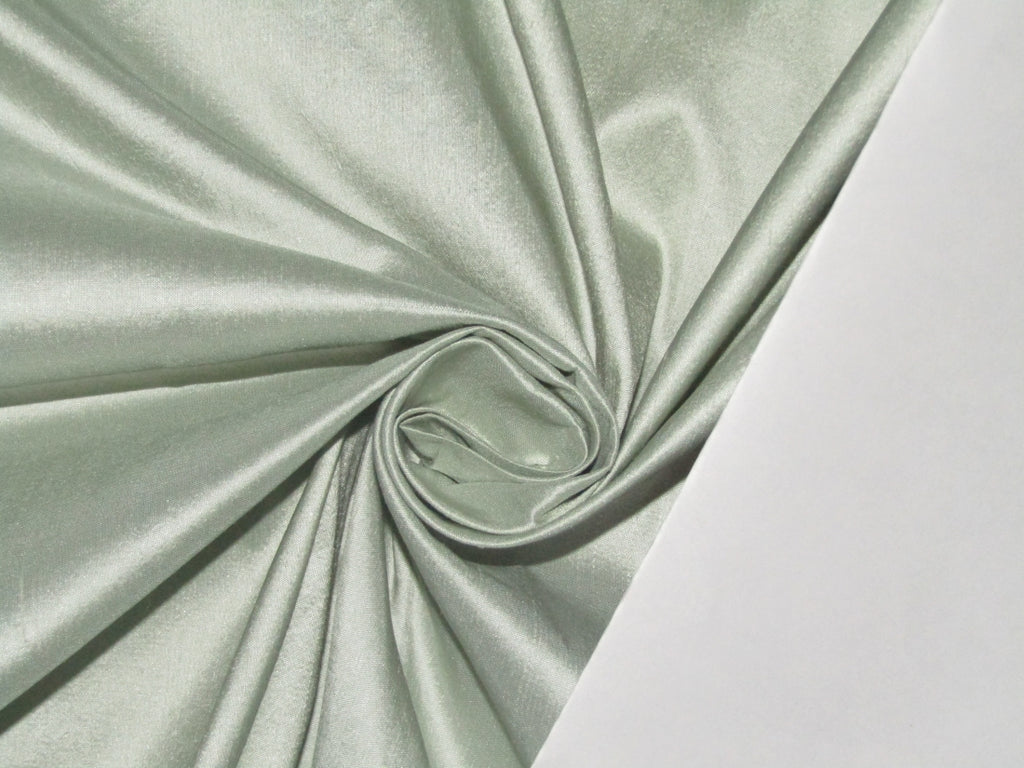 100% PURE SILK DUPIONI FABRIC dusty mint color 54" wide DUP372_ROLL