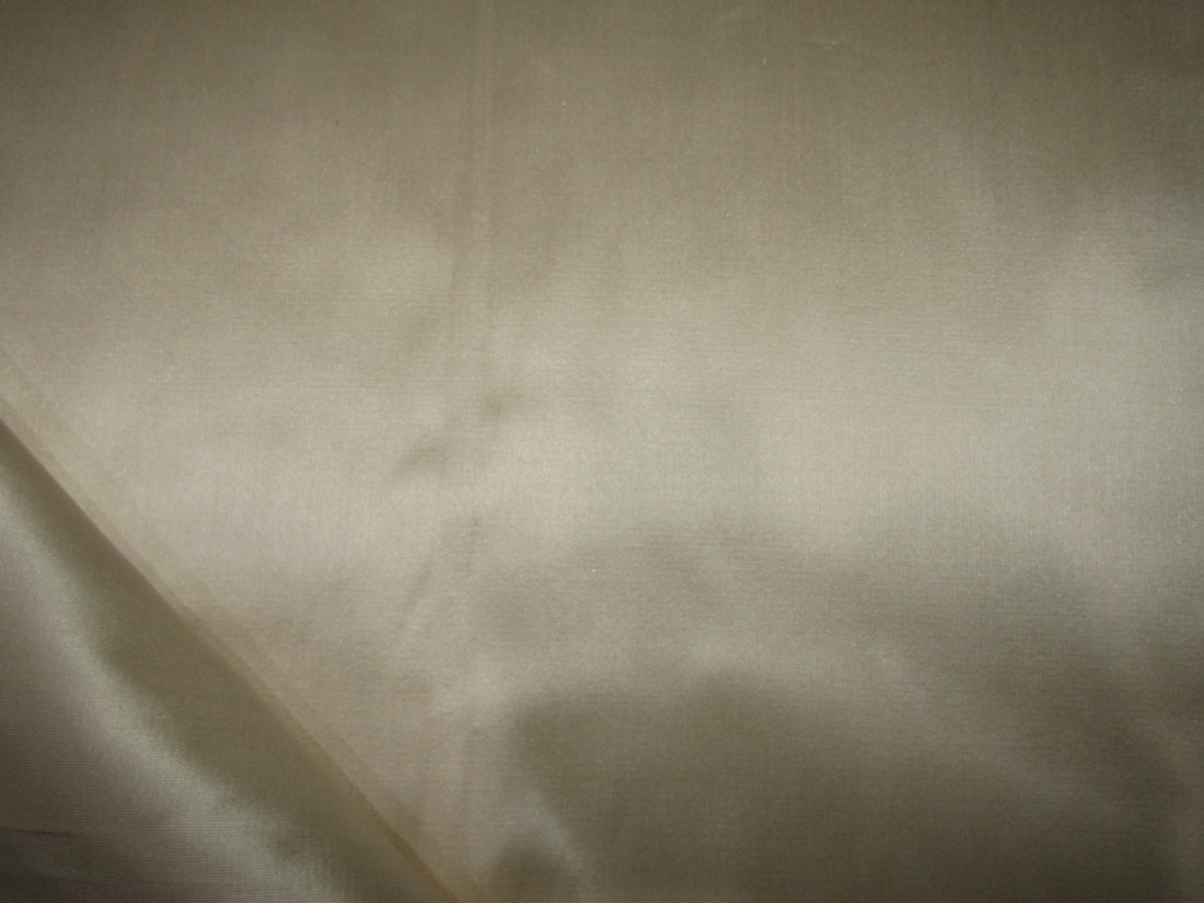 100% PURE SILK TAFFETA fabric 53 momme CREAM CHAMPAGNE colour 54&quot; wide TAF306[4]
