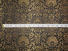 Silk Brocade fabric Black x metallic gold color 44" wide BRO776[1]