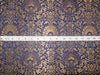 Silk Brocade fabric Blue x metallic gold color 44" wide BRO776[2]