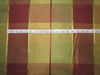 100% PURE SILK TAFFETA FABRIC with satin stripes shades of greens browns and MULTI COLOR PLAIDS 54" wide TAFCS6[1]