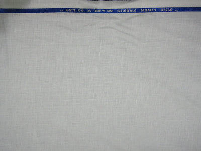 NATURAL WHITE COLOR LINEN 60 LEA ~ 58 &quot;~ wide by the yard