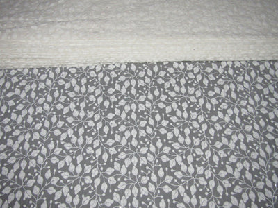 Georgette Embroidered with sequence dyeable 44&quot;Wide by the yard
