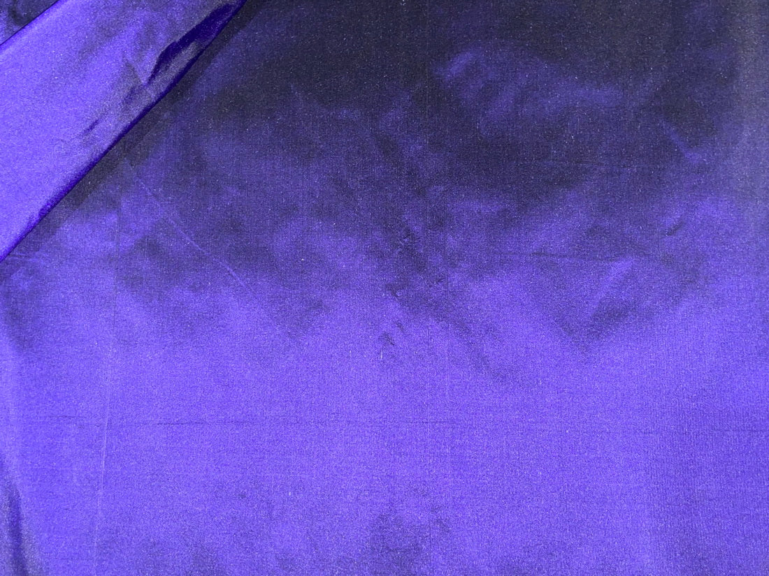 100% Pure Silk Taffeta 32 MOMME Purple Ink Blue color 54" wide TAF322[1]/TAF39