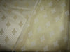 Brocade Fabric CREAM X METALLIC GOLD color 56&quot;REVERSIBLE [both side of the fabric can be used]