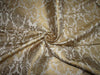Brocade fabric white ivory x metallic GOLD 44" wide BRO700[2]