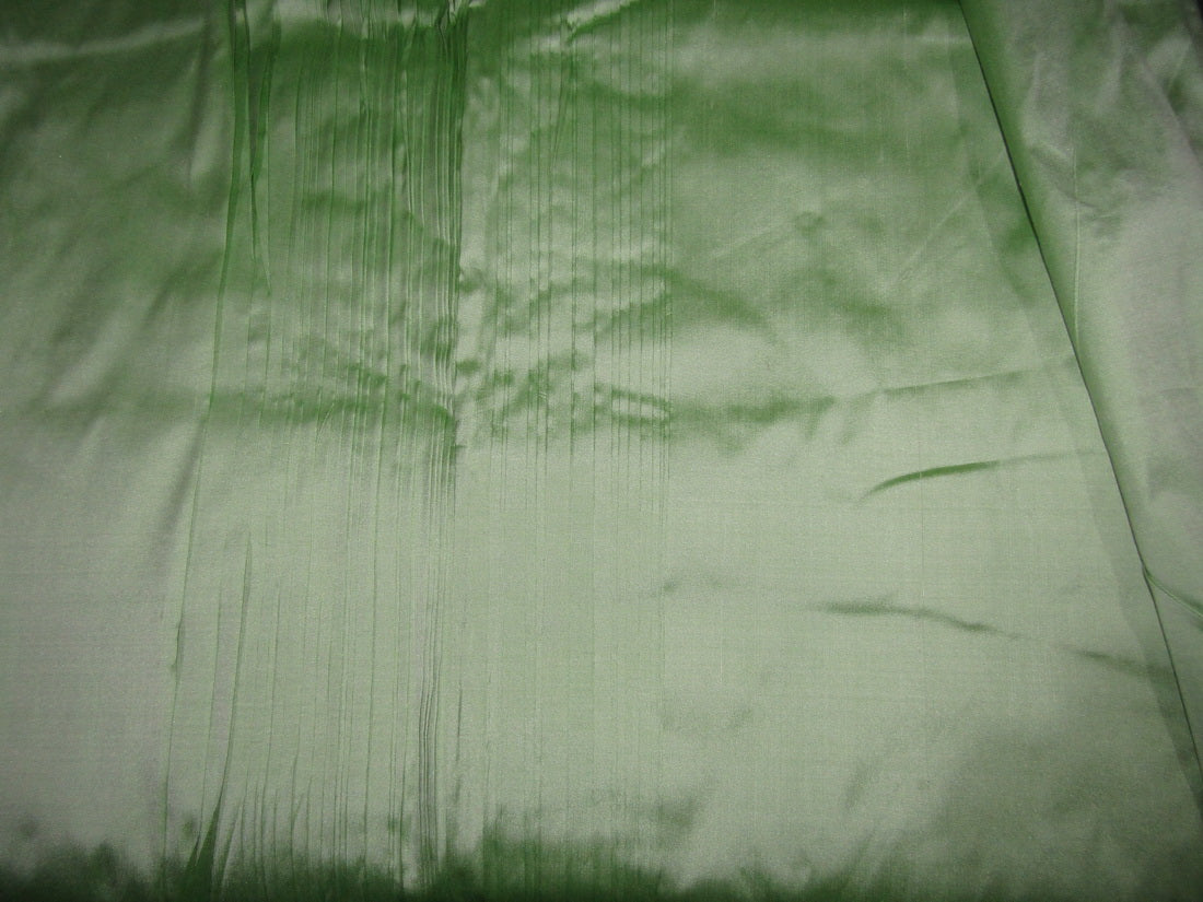100% PURE SILK DUPIONI fabric Pastel Green color 54" wide DUP279