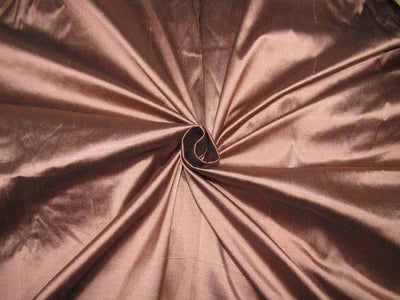 100% PURE SILK DUPIONI fabric Copper Black color 54" wide DUP280